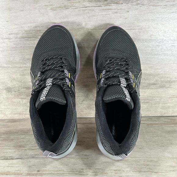 Asics Gel Venture 8 Trail Running Sneaker Black Purple Women 8 - Picture 7 of 11